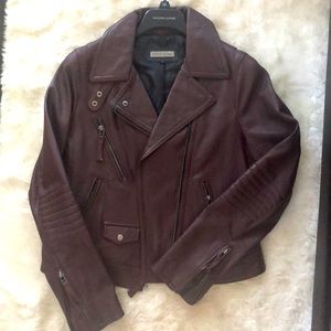 Oxblood Motorcycle Jacket by Black Rivet